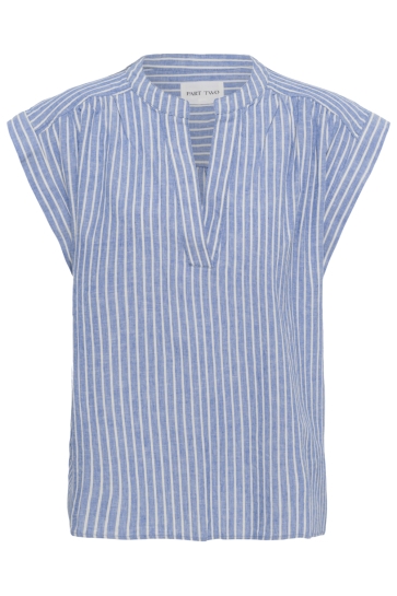 Part Two Blouse BETTINAPW BLOUSE 30310540 304942 BLUE STRIPE