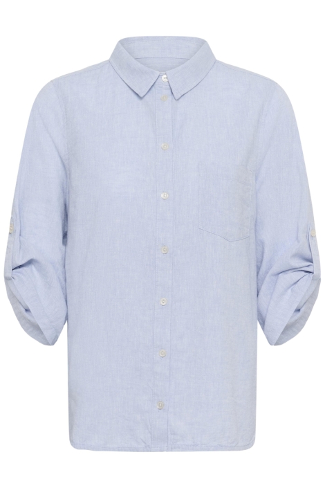 Part Two blauwe dames blouse | Vooraanzicht