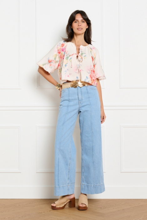 LolaLiza beige dames blouse | Model