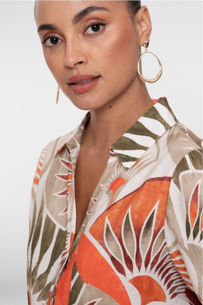 Geisha oranje dames blouse | Unique Selling Point