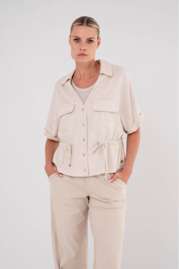 Zizo Blouse TOANNE JACKET SU26 TOAN 305 SAND MELANGE