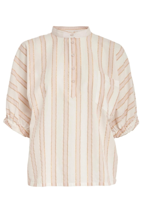 Minus ecru dames blouse | Vooraanzicht