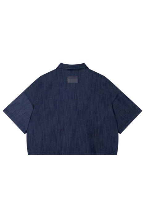 Refined Department blauwe dames blouse | Achteraanzicht