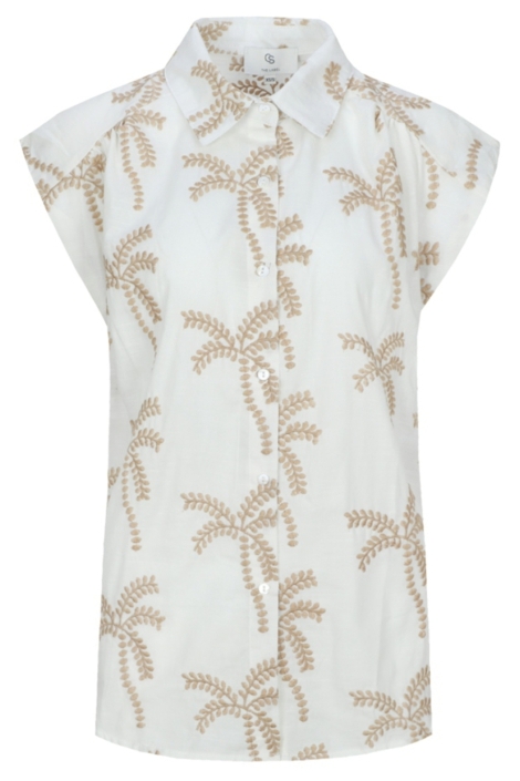 C&S The Label beige dames blouse | Vooraanzicht