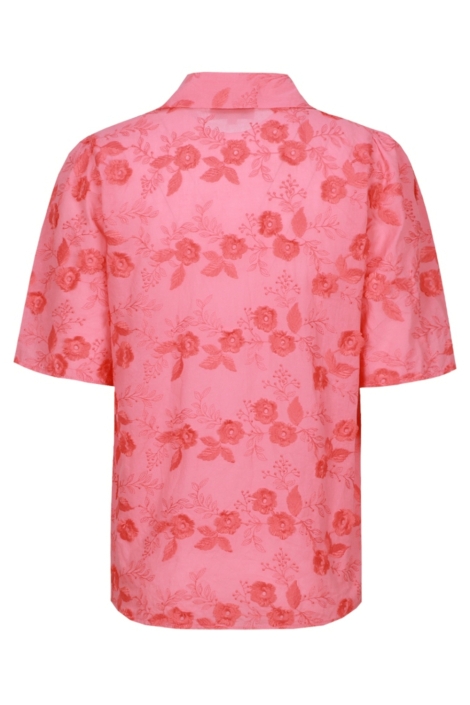C&S The Label roze dames blouse | Achteraanzicht