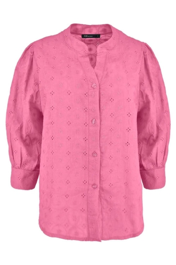 FOS Amsterdam Blouse BOHO BRODERIE CIRCEL 7801 FUCHSIA