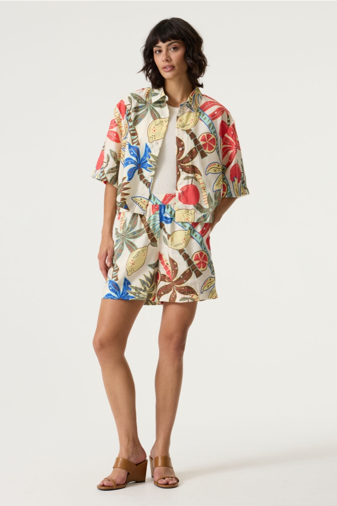Garcia beige dames blouse | Model