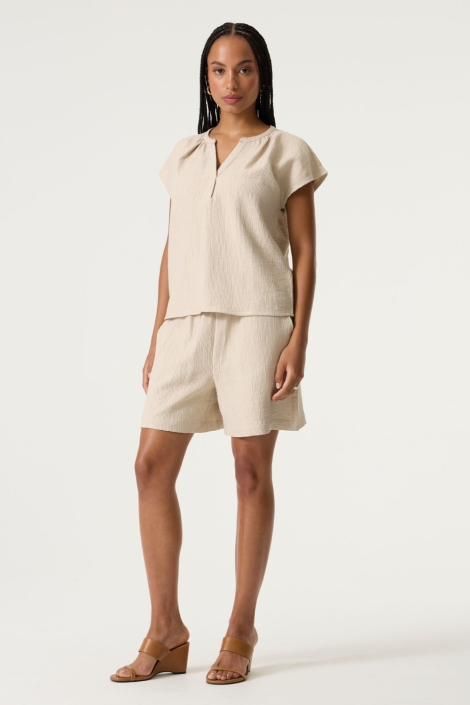 Garcia beige dames top | Model