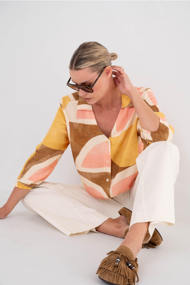 Maicazz multi color dames blouse | Model