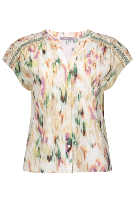 Geisha ecru dames blouse | Vooraanzicht