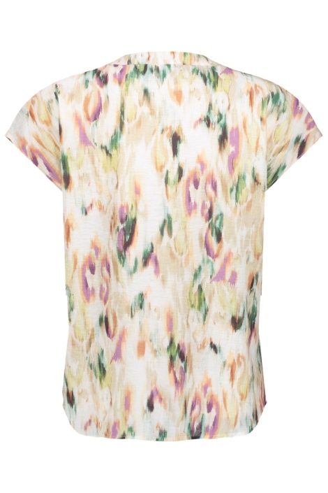 Geisha ecru dames blouse | Achteraanzicht