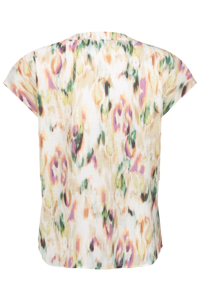 Geisha ecru dames blouse | Achteraanzicht
