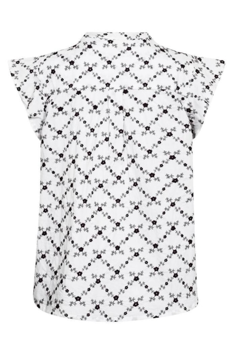 Freequent witte dames blouse | Achteraanzicht