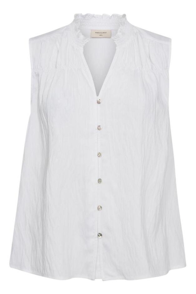 Freequent witte dames blouse | Vooraanzicht