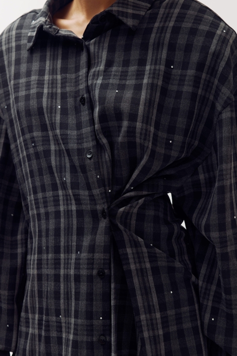 Harper & Yve grijze dames blouse | Unique Selling Point