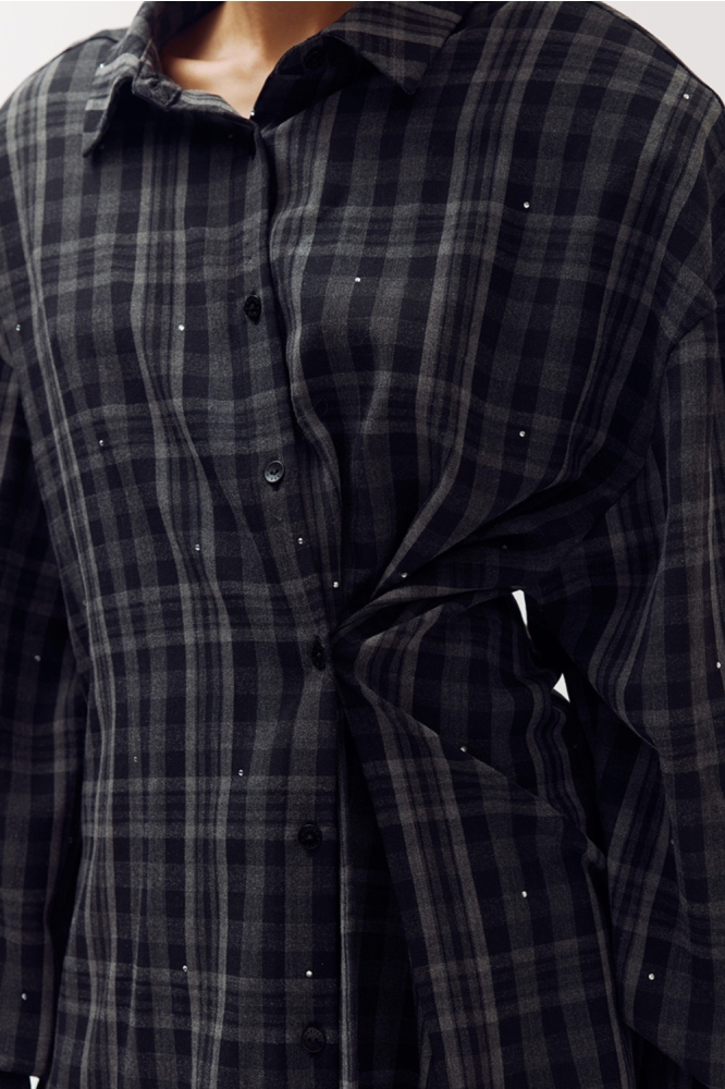Harper & Yve grijze dames blouse | Unique Selling Point