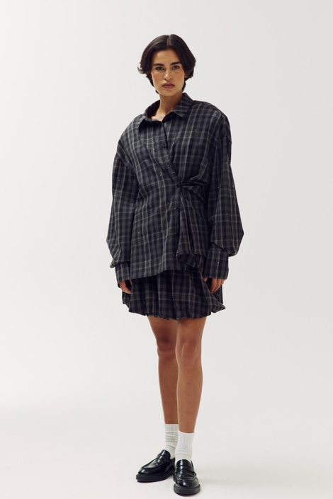 Harper & Yve grijze dames blouse | Model