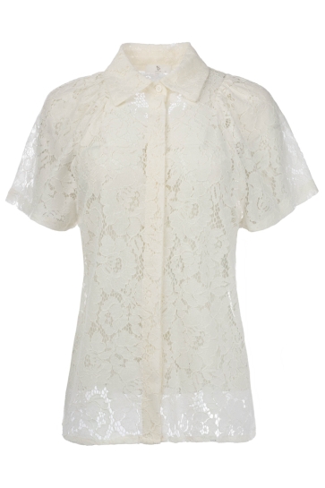NED Blouse LEXIE LACE RMJ 26S U433 01 01 ecru