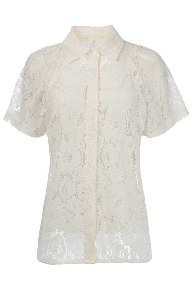 NED ecru dames blouse | Vooraanzicht