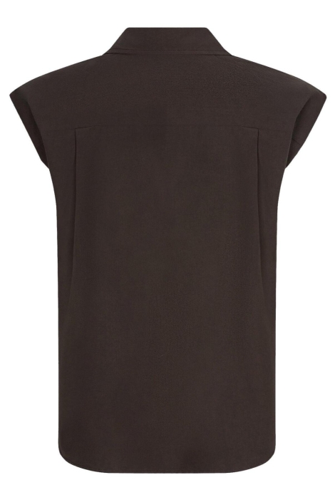 Ydence bruine dames blouse | Achteraanzicht