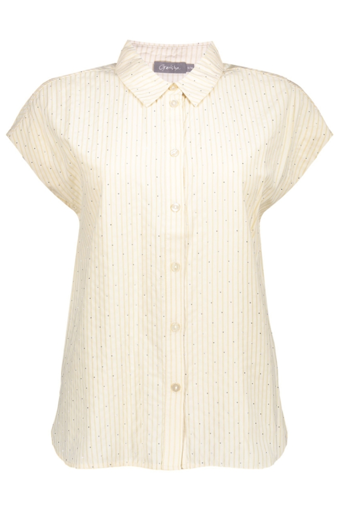 Geisha beige dames blouse | Vooraanzicht