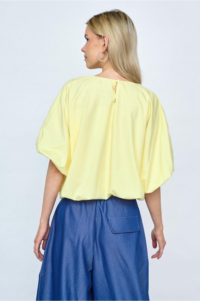 SisterS point gele dames top | Model vooraanzicht