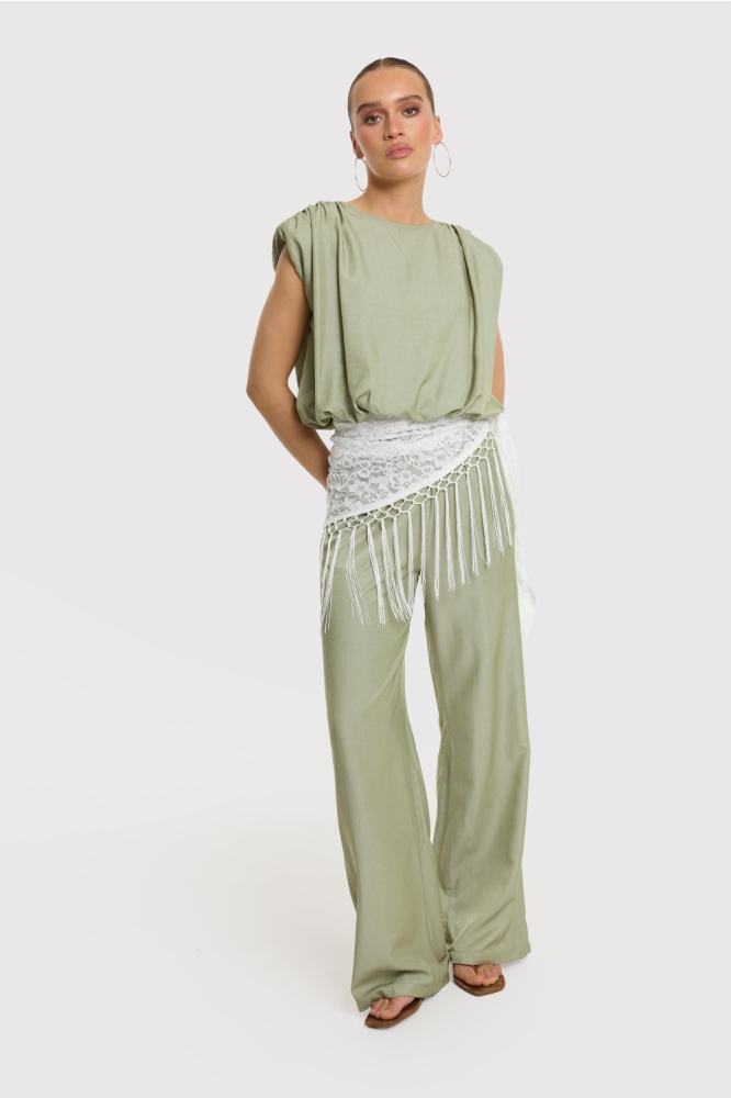 Refined Department groene dames top | Model