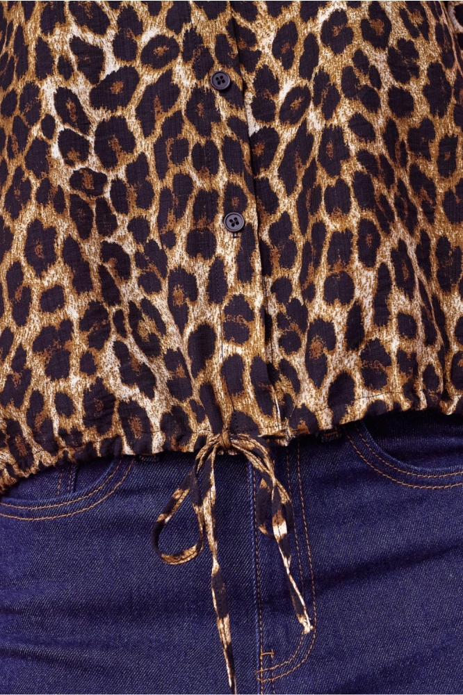 SisterS point camel dames blouse | Close up