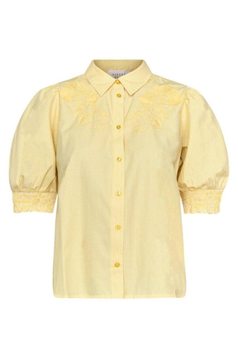 SisterS point gele dames blouse | Vooraanzicht
