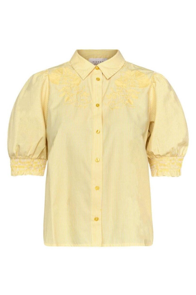 SisterS point gele dames blouse | Vooraanzicht