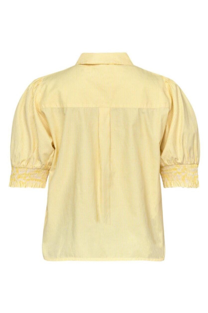 SisterS point gele dames blouse | Achteraanzicht