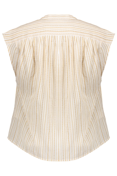 Geisha zand dames blouse | Achteraanzicht