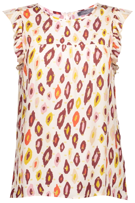 Geisha witte dames top | Vooraanzicht