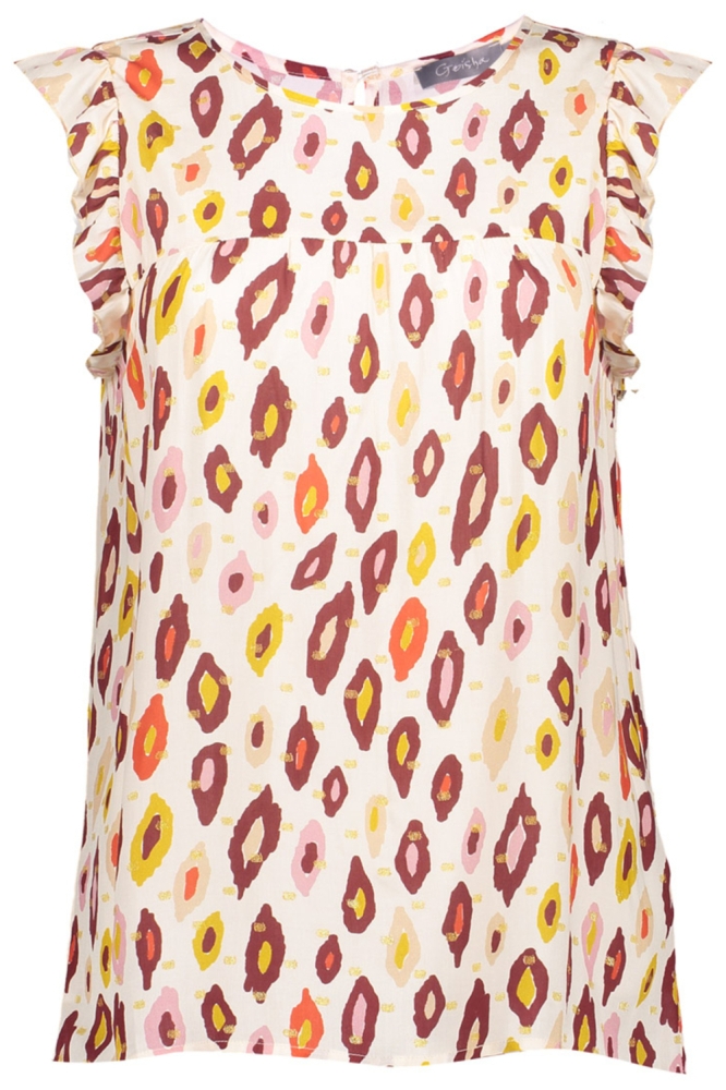 Geisha witte dames top | Vooraanzicht