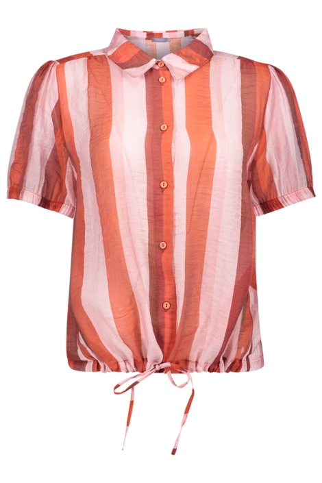 Geisha rode dames blouse | Vooraanzicht