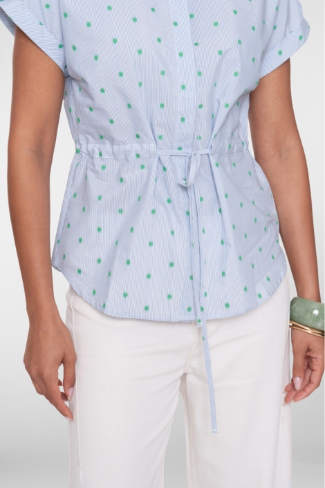 Geisha blauwe dames blouse | Unique Selling Point