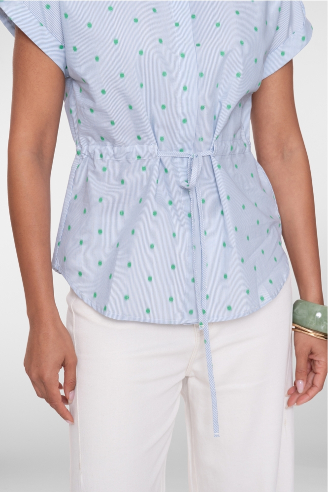 Geisha blauwe dames blouse | Unique Selling Point