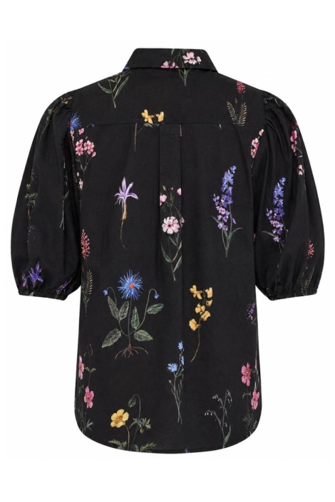 SisterS point zwarte dames blouse | Achteraanzicht