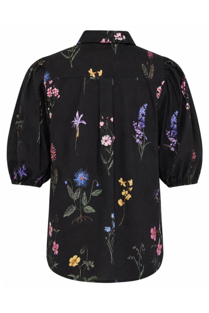SisterS point zwarte dames blouse | Achteraanzicht