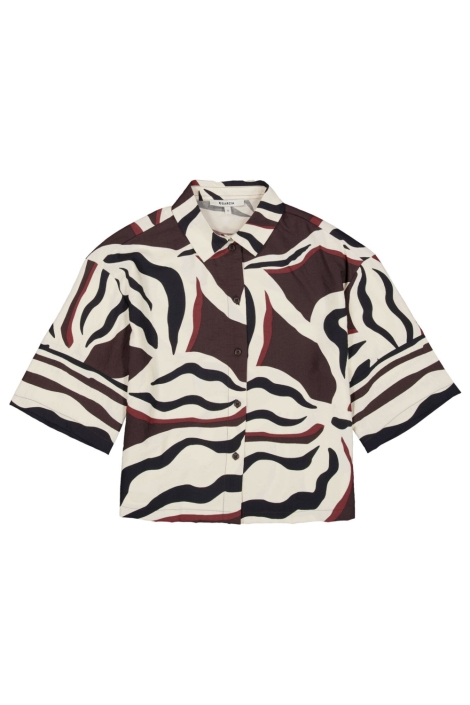 Garcia beige dames blouse | Vooraanzicht