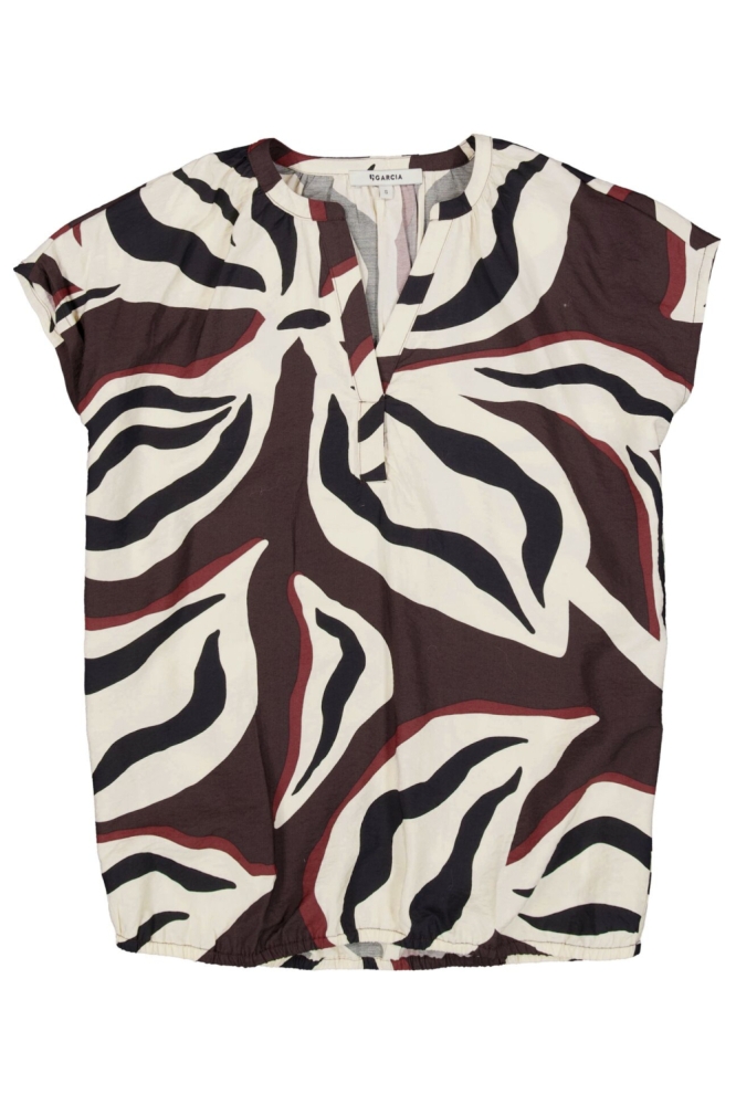 Garcia beige dames top | Vooraanzicht