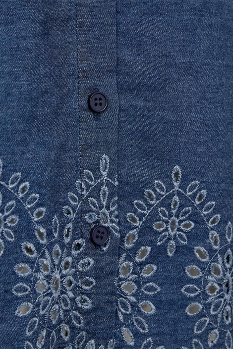 Freequent blauwe dames blouse | Kleurstaal
