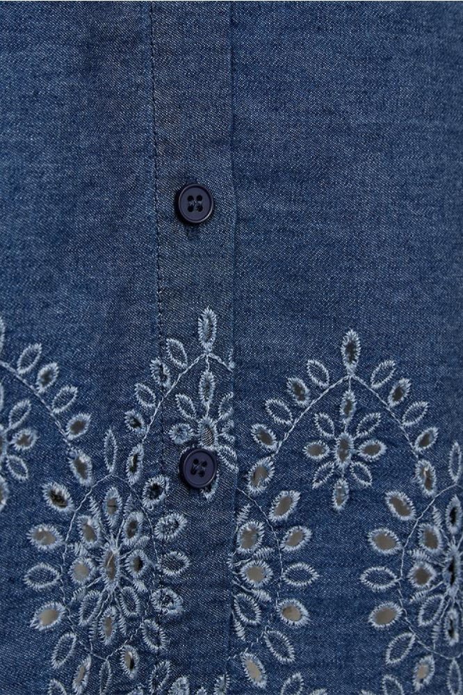 Freequent blauwe dames blouse | Kleurstaal