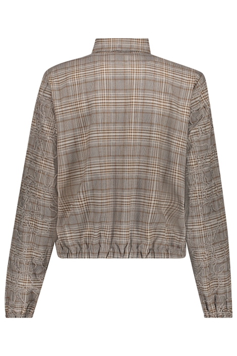 Geisha bruine dames blouse | Achteraanzicht