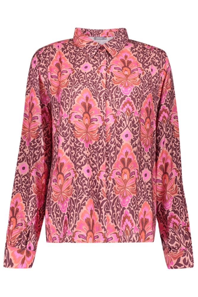 Geisha bordeaux dames blouse | Vooraanzicht