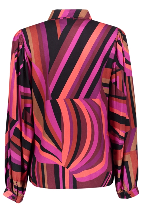 Geisha multi color dames blouse | Achteraanzicht