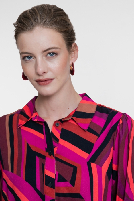 Geisha multi color dames blouse | Model