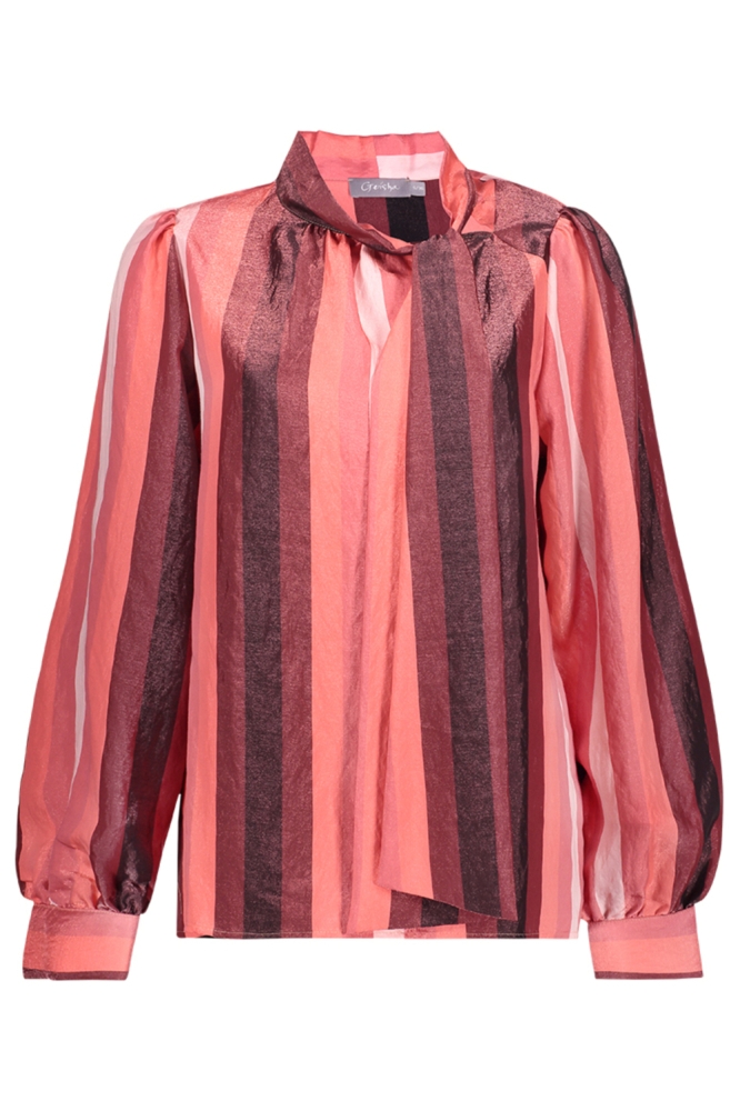 Geisha roze dames blouse | Vooraanzicht