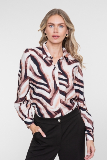 Geisha Blouse BLOUSE 63659 20 SAND/BRIQUE