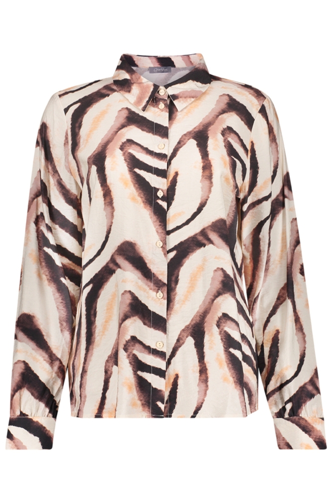 Geisha zand dames blouse | Vooraanzicht